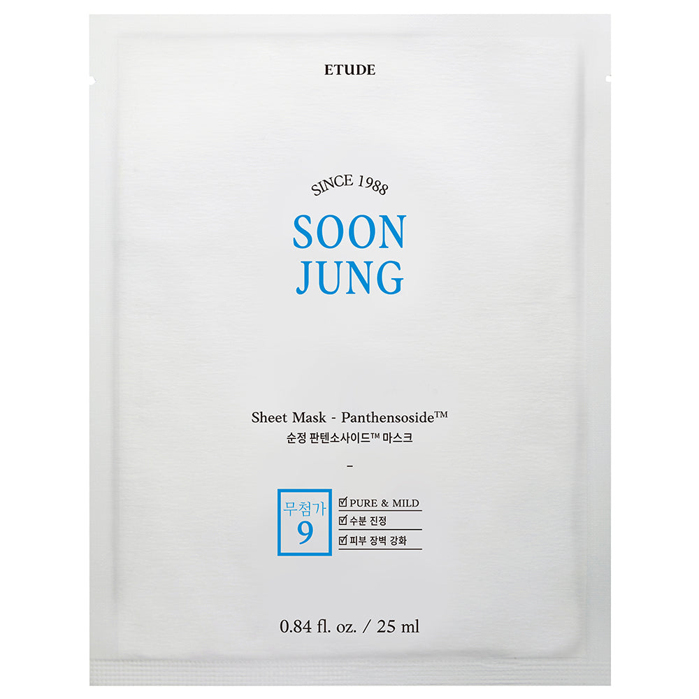 Etude Soon Jung Sheet Panthensoside Sheet Mask - Happy Skincare